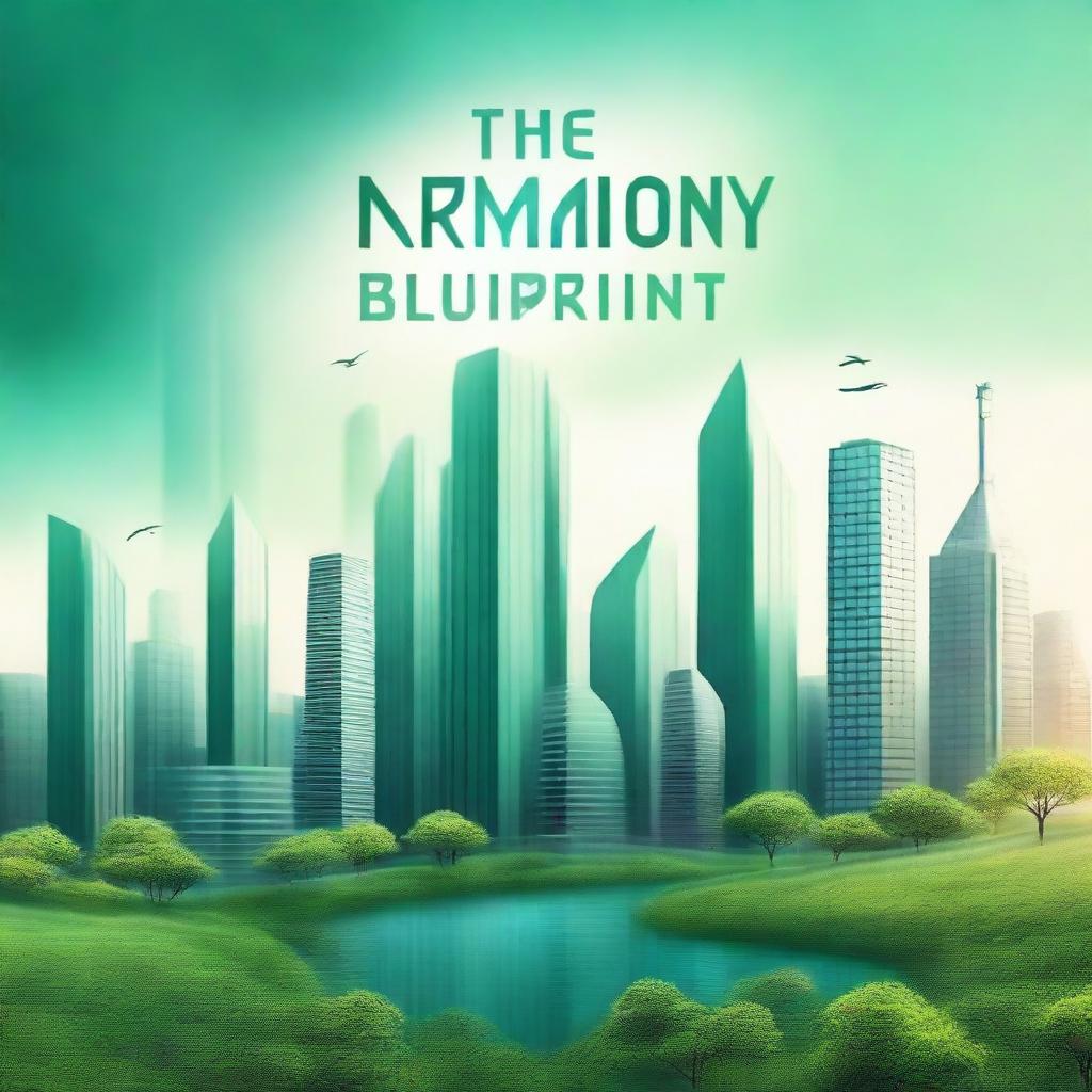 Create a book cover for a novel titled 'The Harmony Blueprint'