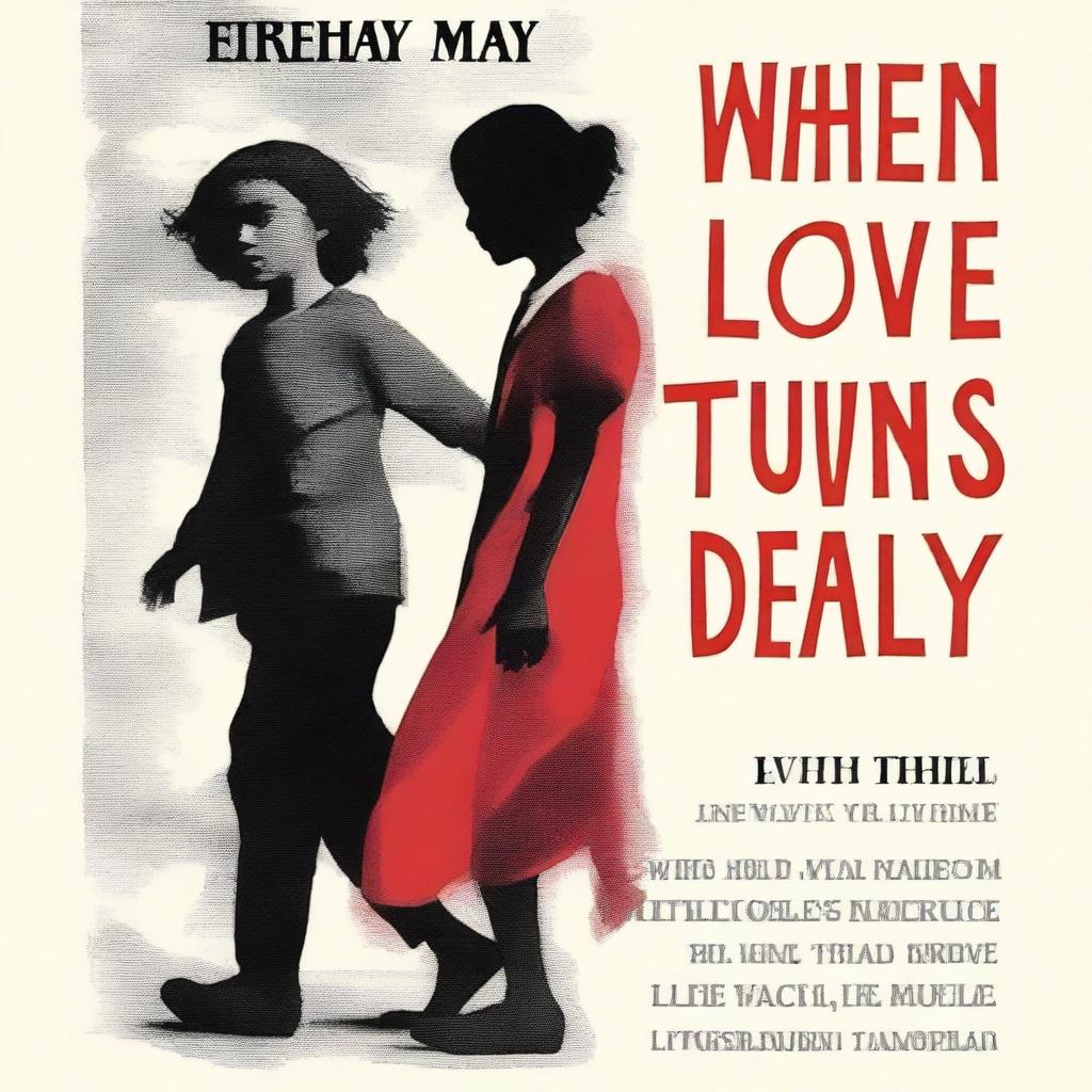 A dark red and black book cover with a bold, red title 'When Love Turns Deadly' at the top