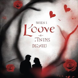 Create a book cover titled 'When Love turns Deadly' by Eryl May