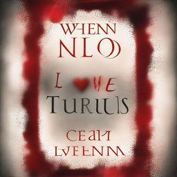 Create a book cover titled 'When Love turns Deadly' by Eryl May