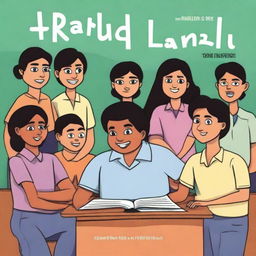 A book cover designed for 9th graders titled 'Rahul’s Teenage School Life