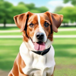 A detailed and realistic image of a dog