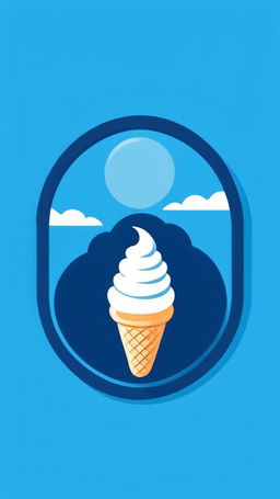 A vibrant logo featuring a stylized ice cream cone surrounded by a sky blue circular border. Inside the border are the words 'Sweet Treats on Wheels' in a darker blue, rounded font.