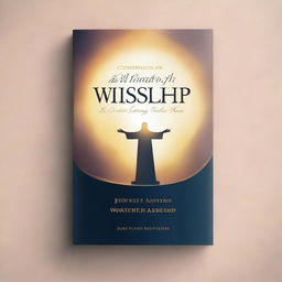 Create a beautiful and inspiring book cover for a book entitled 'Leading Praise and Worship in Church'