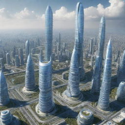 pirexian future city in renascentist style