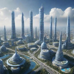 pirexian future city in renascentist style