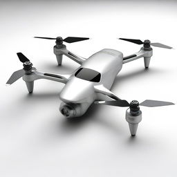 A high-tech tiltrotor quadcopter named 'Tilt-X' designed for a scientific journal cover