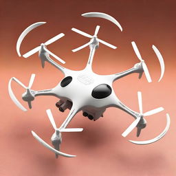 A high-tech tiltrotor quadcopter named 'Tilt-X' designed for a scientific journal cover