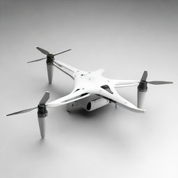 A high-tech tiltrotor quadcopter named 'Tilt-X' designed for a scientific journal cover