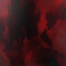 A background filled with shades of deep, bloody red, creating a dark and intense atmosphere