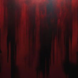 A background filled with shades of deep, bloody red, creating a dark and intense atmosphere