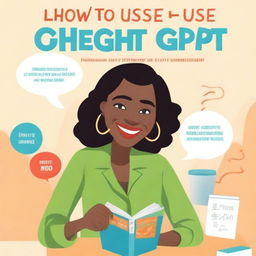 A book cover for 'How to use ChatGPT' featuring the title and author's name prominently displayed