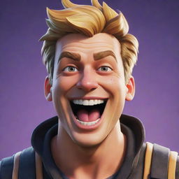 Jonesy from Fortnite, a well-known video game character, laughing contagiously