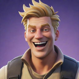 Jonesy from Fortnite, a well-known video game character, laughing contagiously