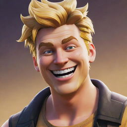 Jonesy from Fortnite, a well-known video game character, laughing contagiously