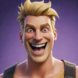 Jonesy from Fortnite, a well-known video game character, laughing contagiously