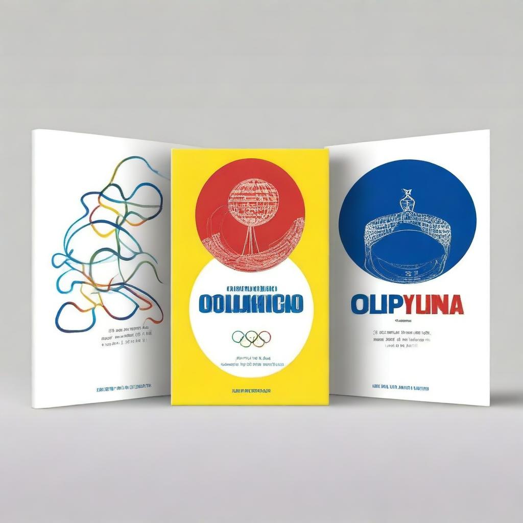 Create a book cover titled 'Comunicação Olímpica'