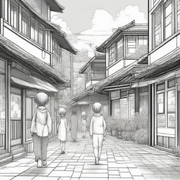 Create an image of a manga scene