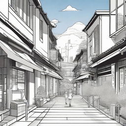 Create an image of a manga scene