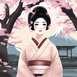 Create an image of a Japanese girl