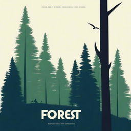 Create a poster in the Swiss design style for the movie 'Forest Gamp'