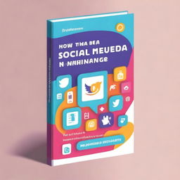 Create a book cover for a guide titled 'How to Be a Social Media Manager for a Start-Up Business: A Comprehensive Guide'