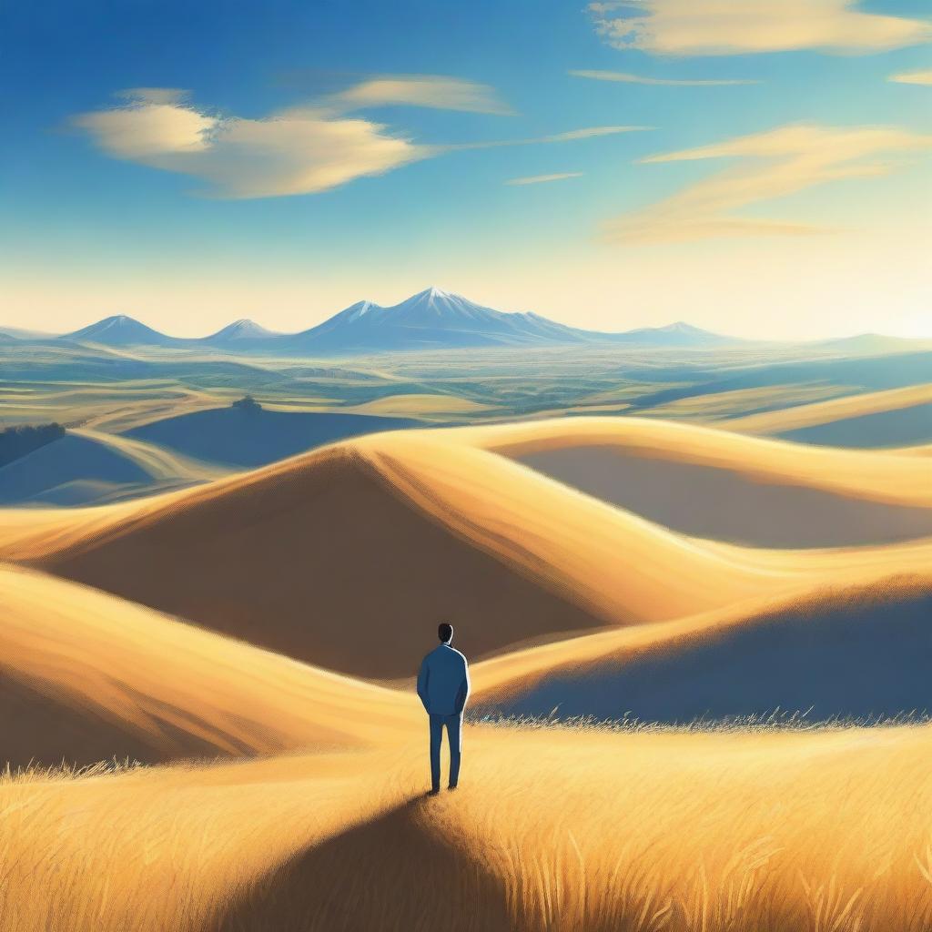 A serene landscape depicting financial freedom