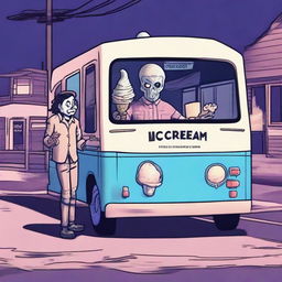 A detailed scene from the horror game 'Ice Scream' featuring the character Rod