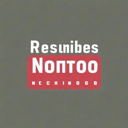 Create a logo thumbnail for a YouTube news summary channel called 'Resumen Noticioso'