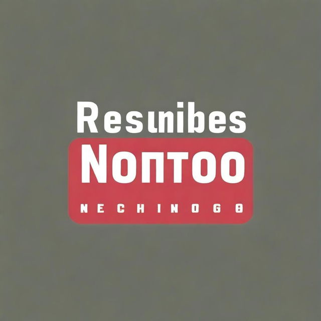 Create a logo thumbnail for a YouTube news summary channel called 'Resumen Noticioso'