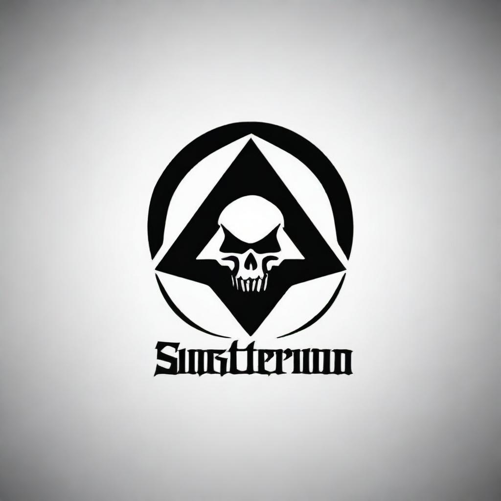 Create a logo for a metal band called 'Sinisterium'