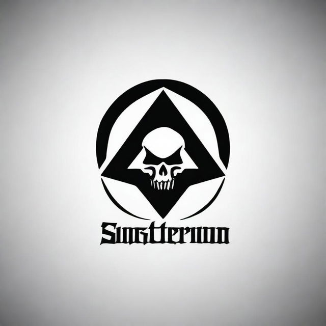 Create a logo for a metal band called 'Sinisterium'