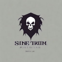 Create a logo for a metal band called 'Sinisterium'