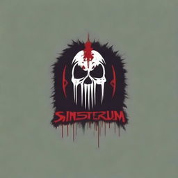 Create a death metal band logo for a band called 'Sinisterium'