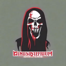 Create a death metal band logo for a band called 'Sinisterium'