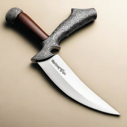 A beautifully crafted scimitar with an intricately designed hilt and a razor-sharp curved blade