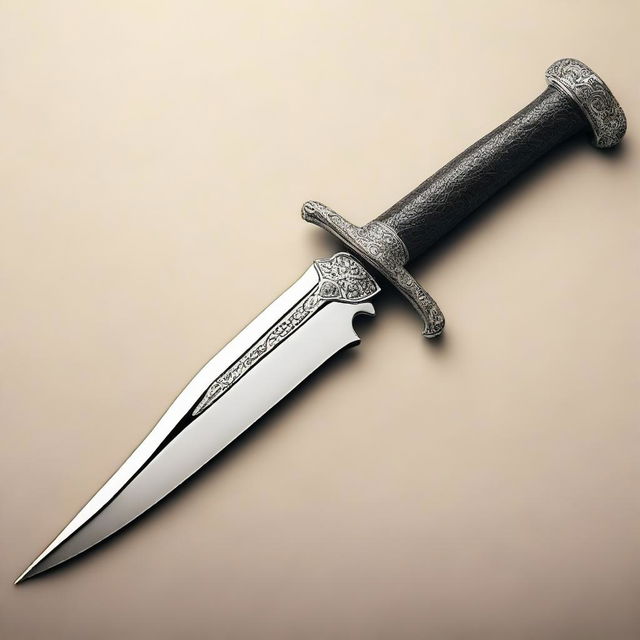 A beautifully crafted scimitar with an intricately designed hilt and a razor-sharp curved blade