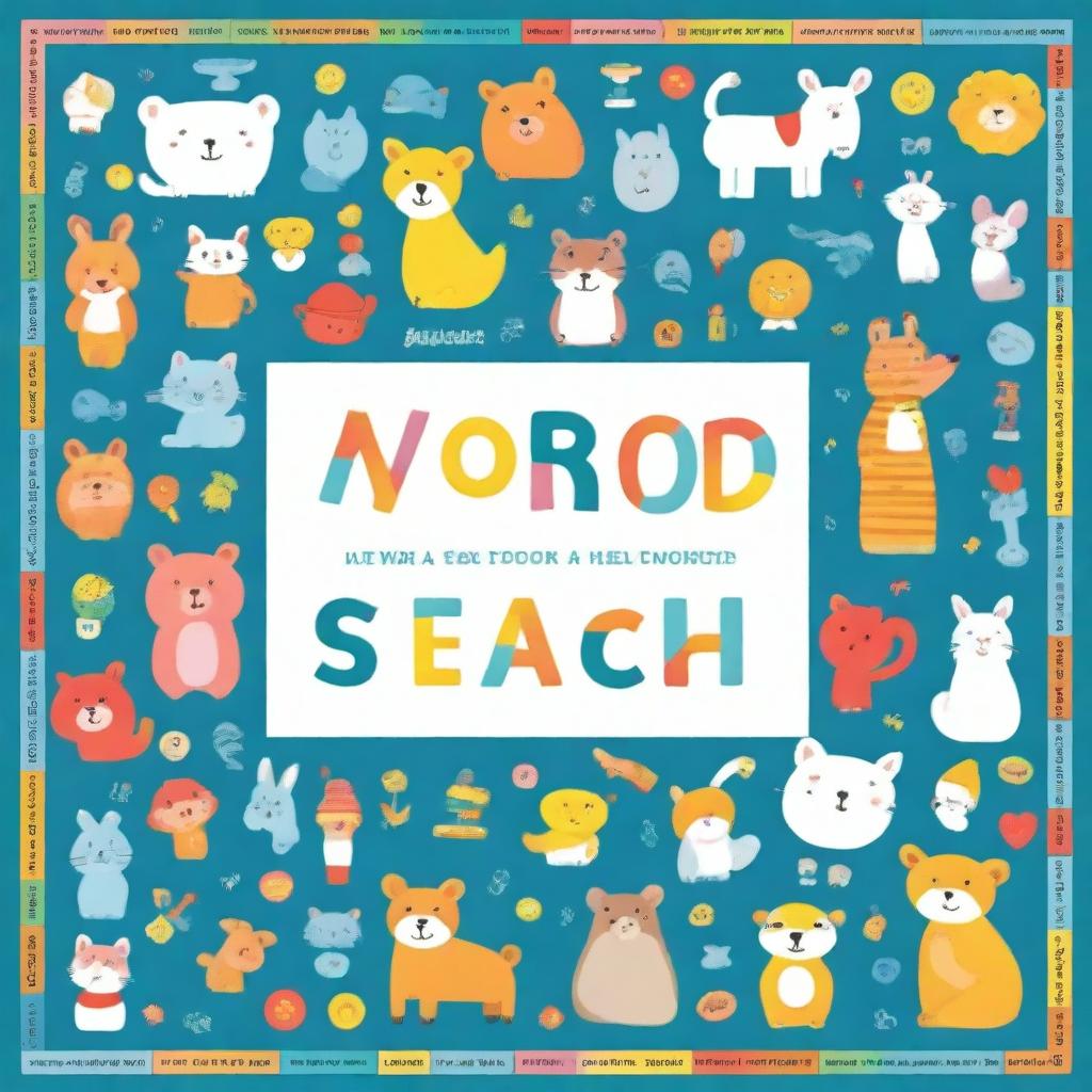 Design a book cover for a word search puzzle book