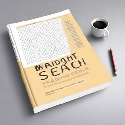 Design a professional book cover for a word search puzzle book