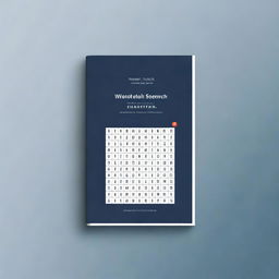 Design a professional book cover for a word search puzzle book