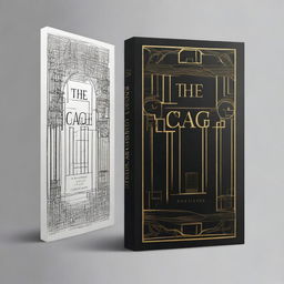 Design a book cover for a novel titled 'The Cage'