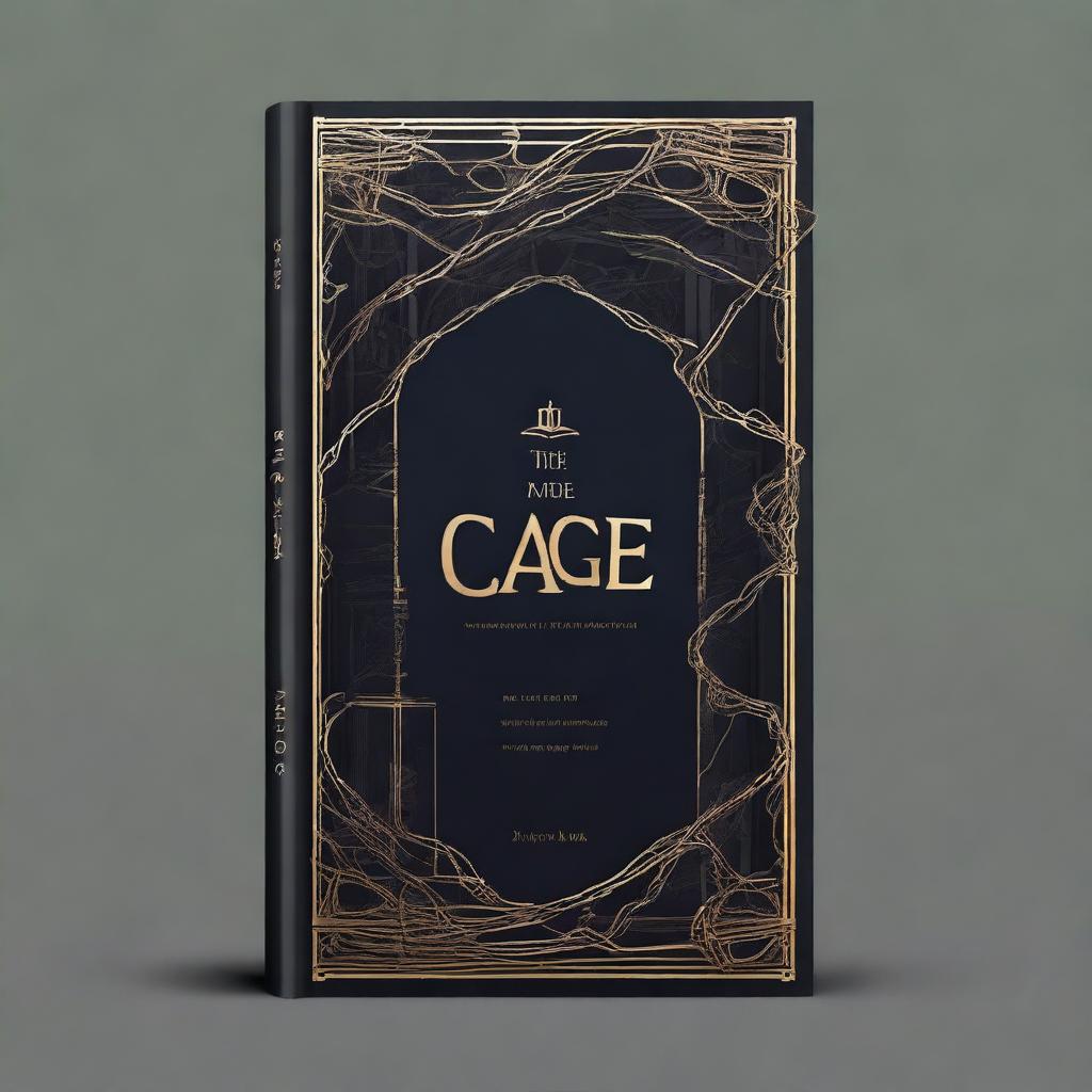 Design a book cover for a novel titled 'The Cage'