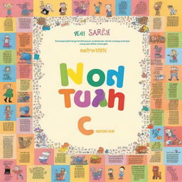 Create a professional cover for a children's book titled 'Word Search'