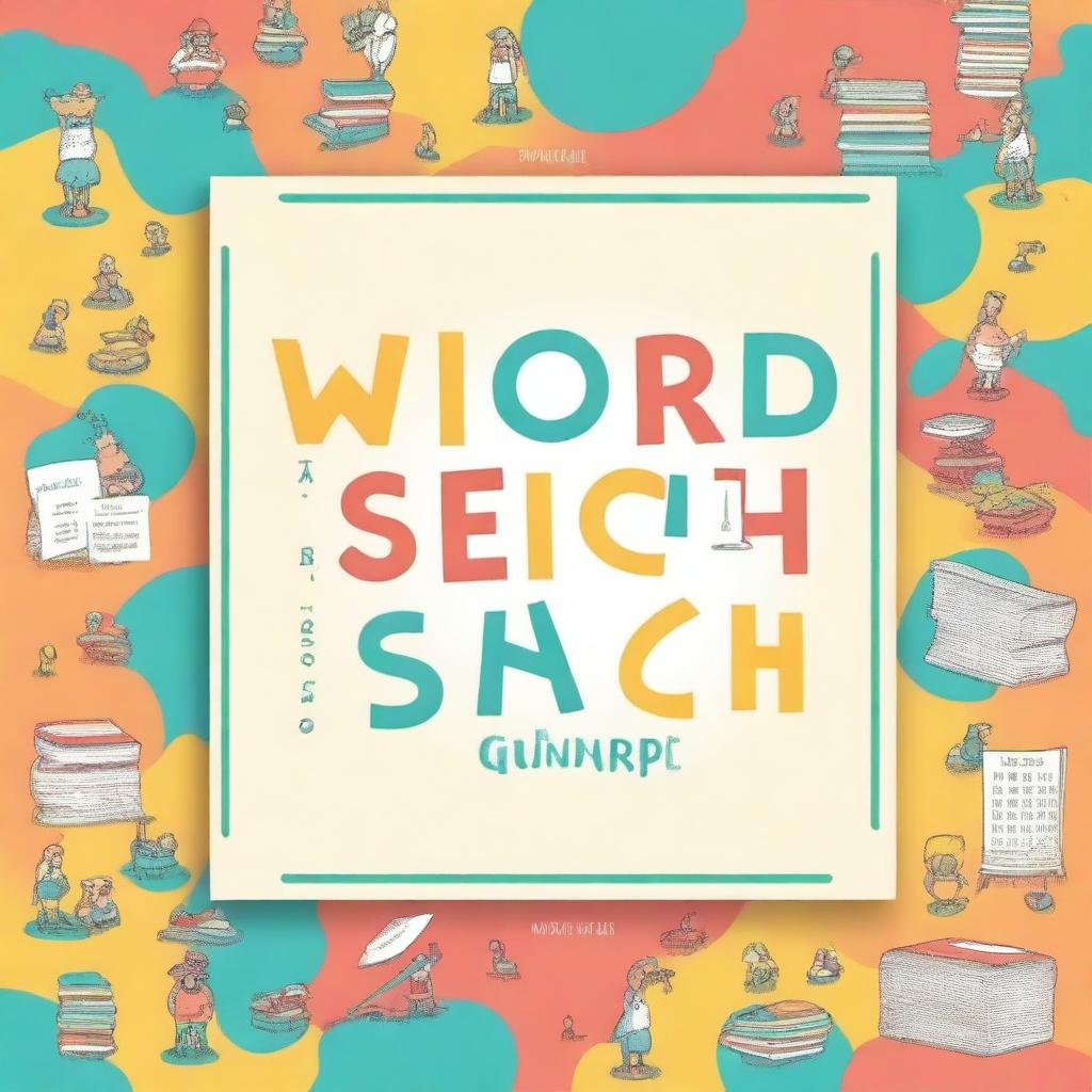 Create a professional cover for a book titled 'Word Search'