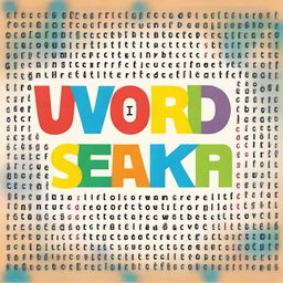 Create a professional cover for a book titled 'Word Search'