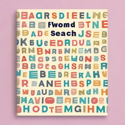 Create a professional cover for a book titled 'Word Search'