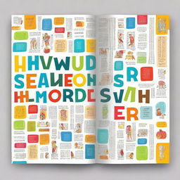 Create a professional cover for a book titled 'Word Search'