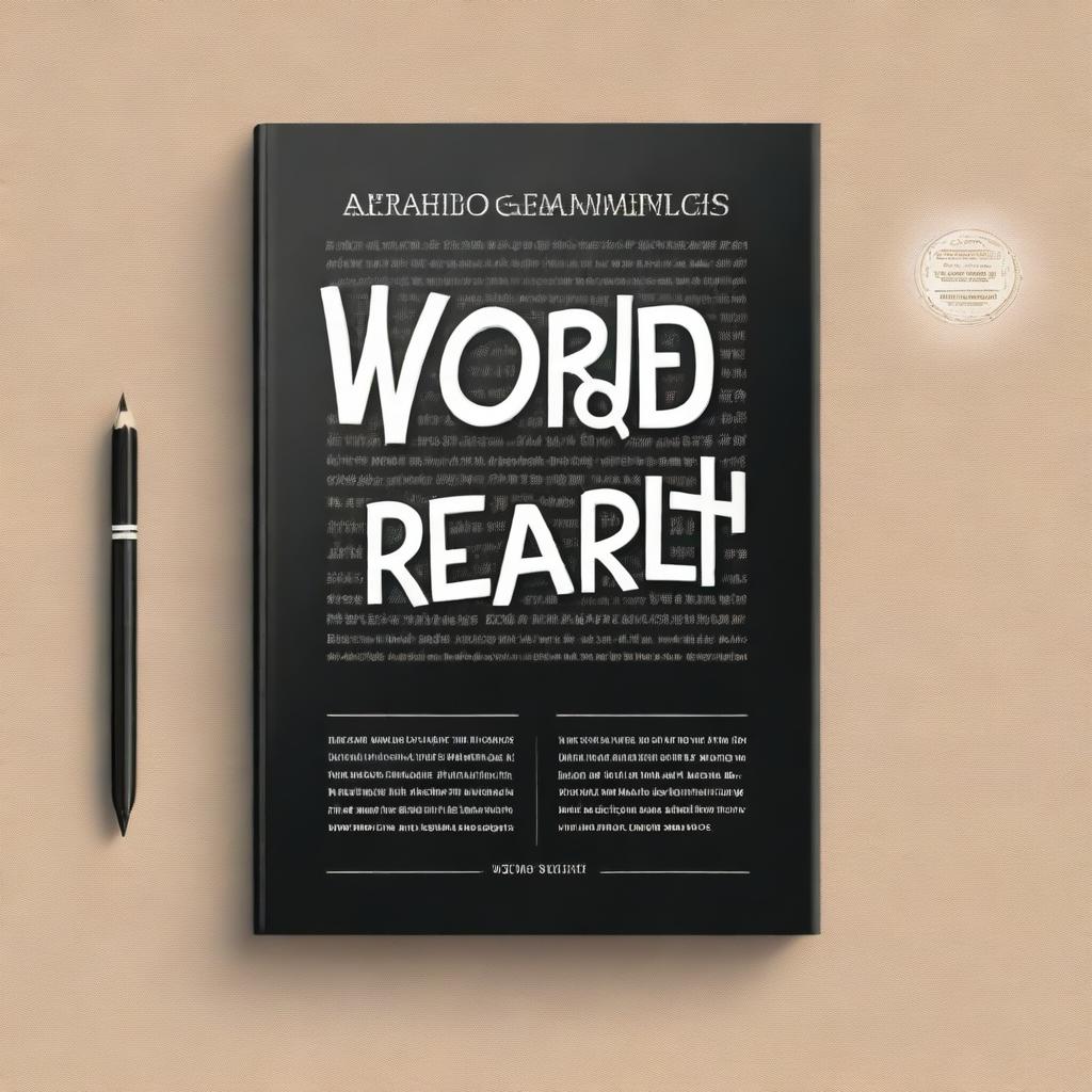 Create a professional cover for a book titled 'Word Search'