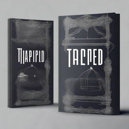 Create a book cover for a novel titled 'Trapped'