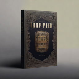 Design a book cover for a novel titled 'Trapped'